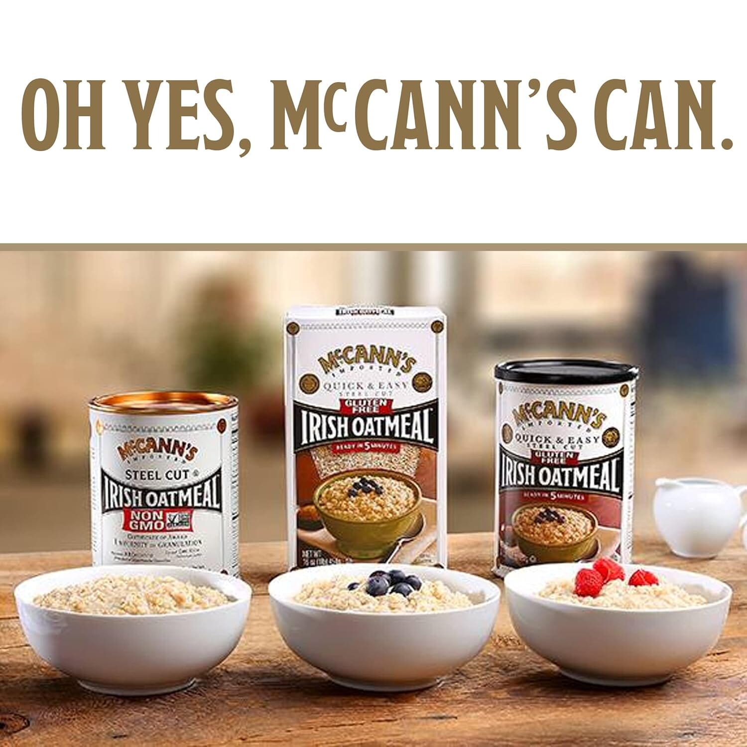 McCann's Steel Cut Irish Oatmeal, Quick & Easy, 24 Ounce
