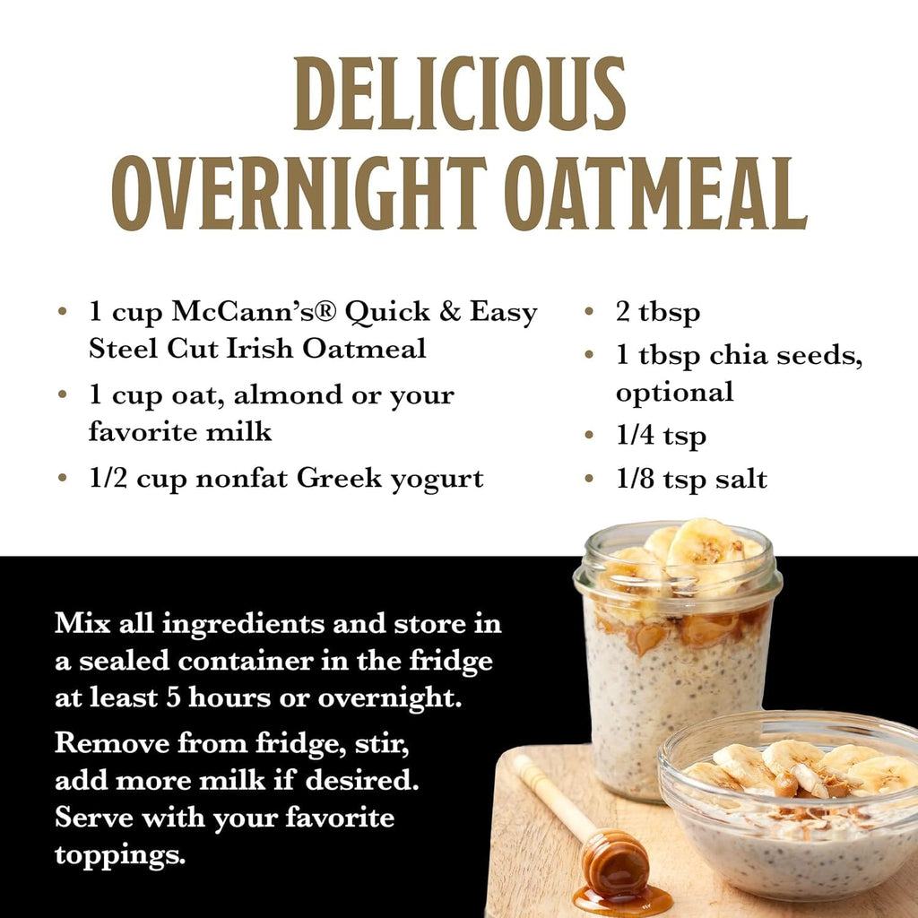 McCann's Steel Cut Irish Oatmeal, Quick & Easy, 24 Ounce