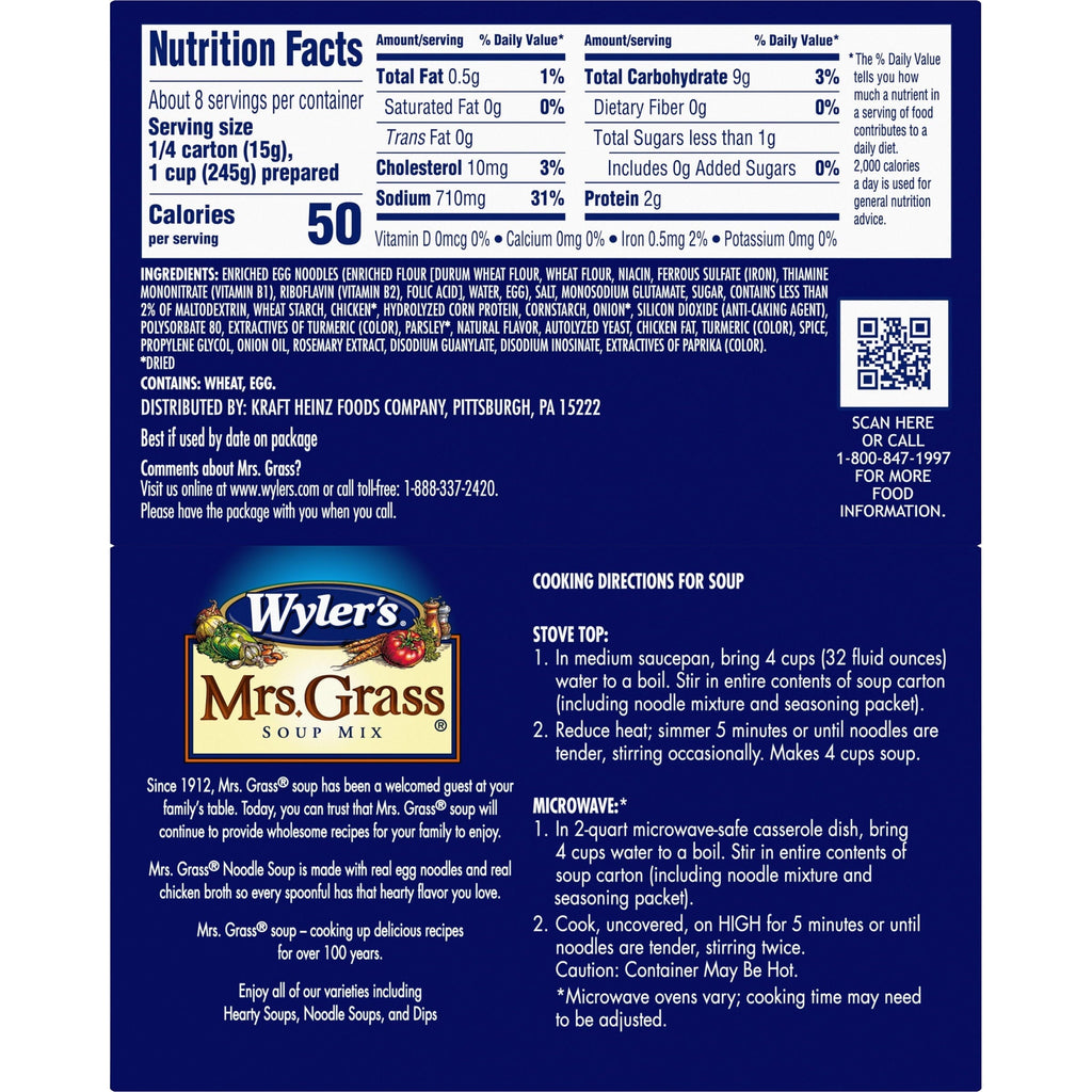 Mrs. Grass Noodle Soup Mix, 2 ct Pack, 4.2 Ounce