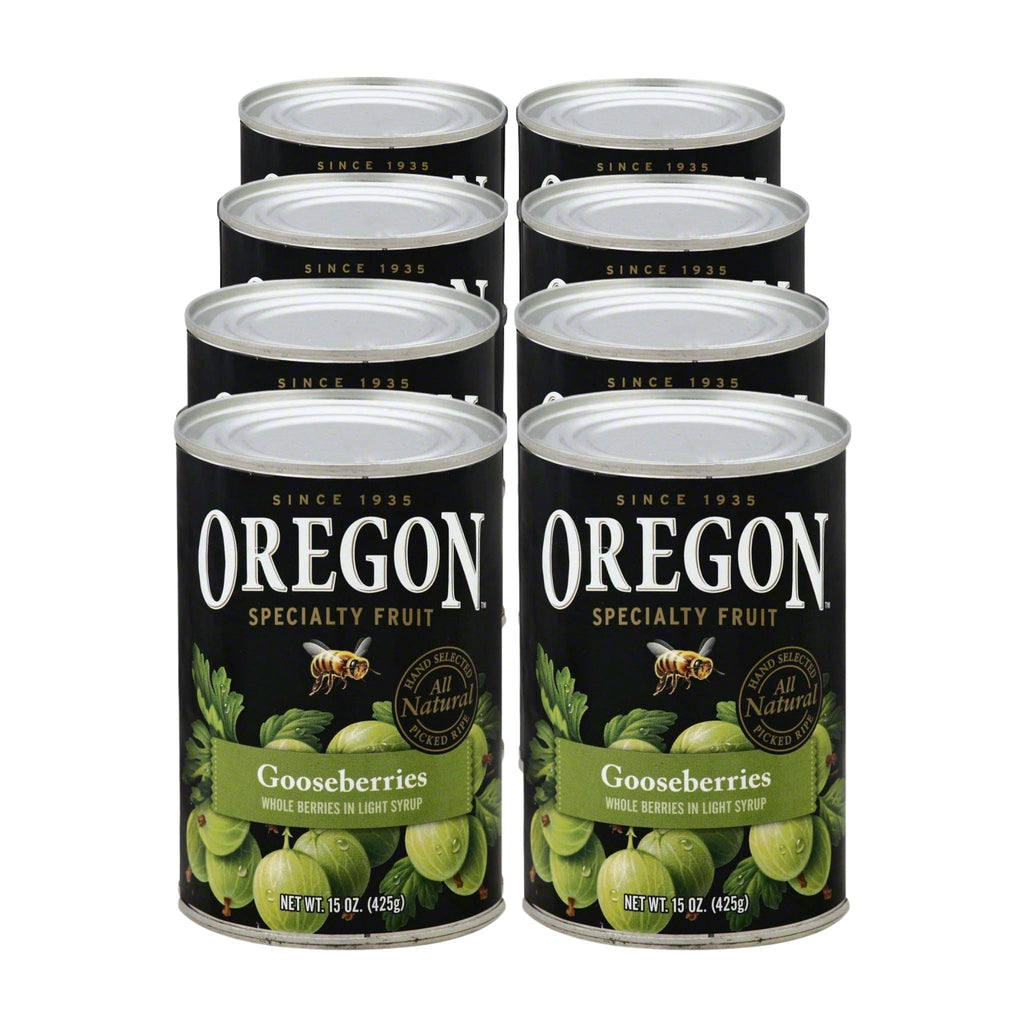 Oregon Fruit Gooseberries in Light Syrup, 15 oz