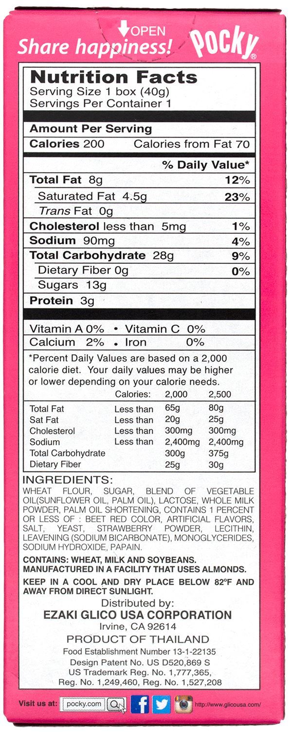 Pocky Cream Covered Biscuit Sticks 1.41 Ounce