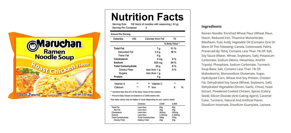 Maruchan Ramen Noodle Soup Variety, 6 Flavors, 3 Ounce, 2 Packages each Flavor, Total 12 Packages (Chicken, Shrimp, Beef, Pork, Roast Chicken, Roast Beef)