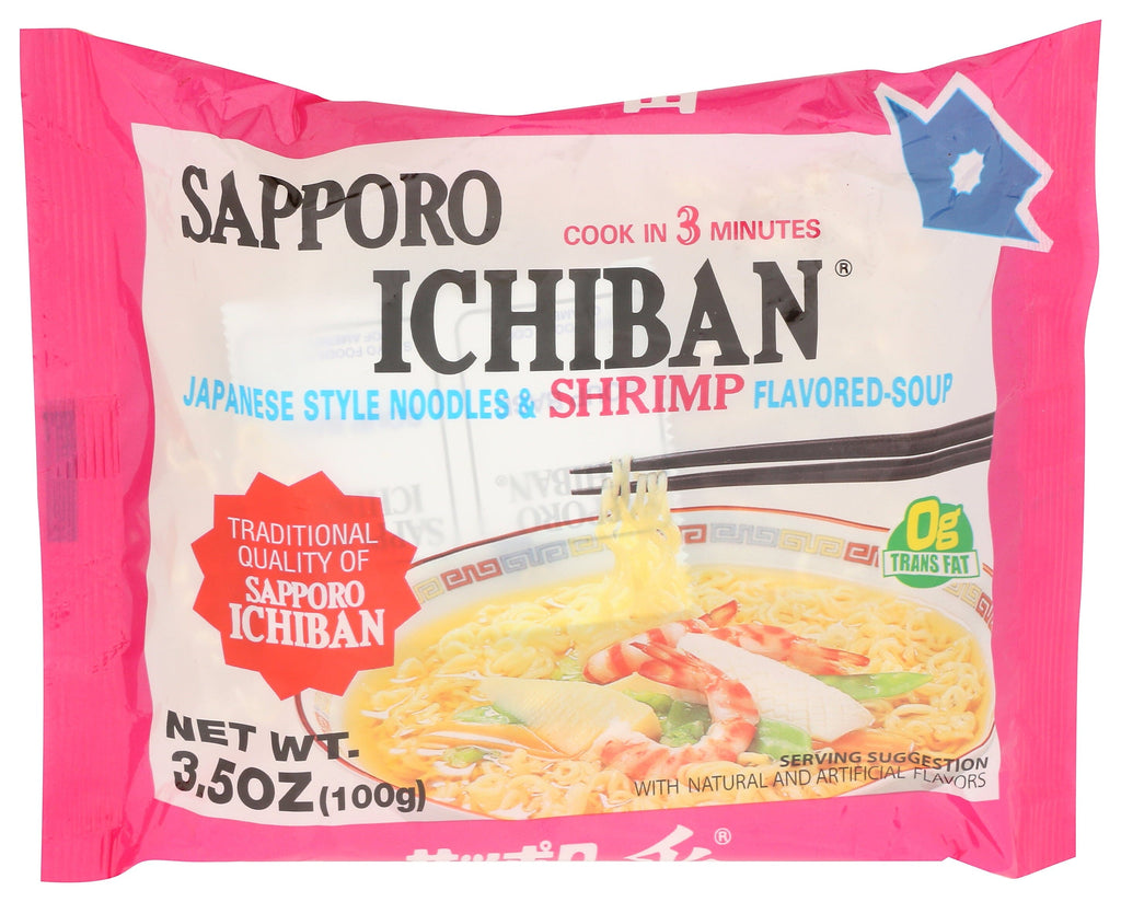 Sapporo Ichiban Meat Lovers Japanese Style Noodles, Variety Pack, 17.70 oz, 5 Pack