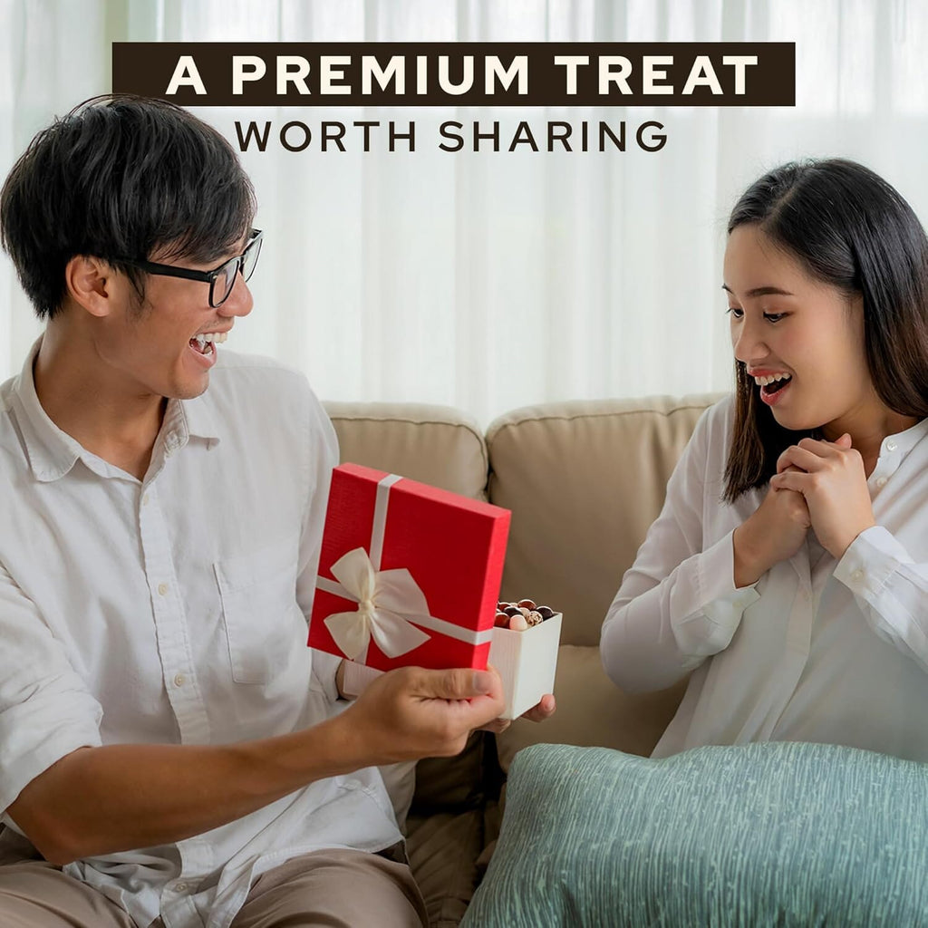 Snackathon Chocolate Covered Espresso Beans, 4 Chocolate Blend, 1 Pound