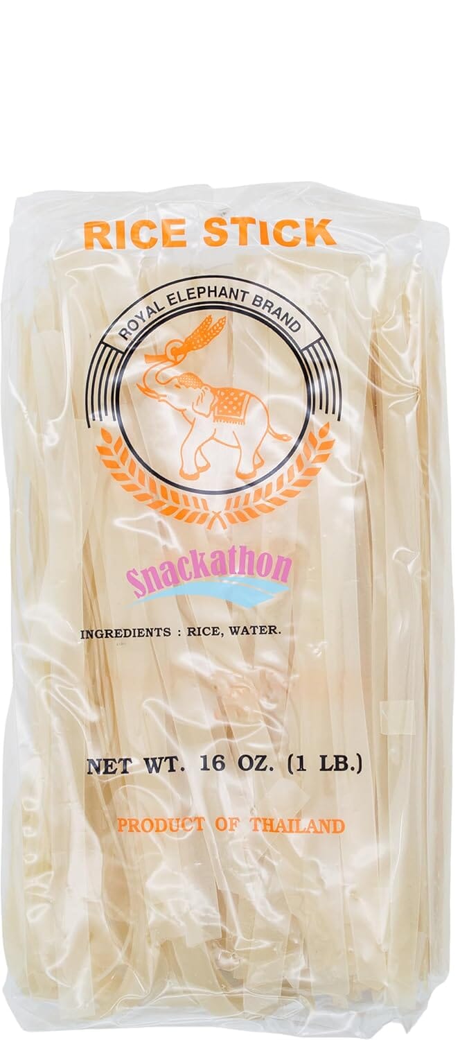 Snackathon Pad Thai Rice Stick Noodles, 16 Ounce Each