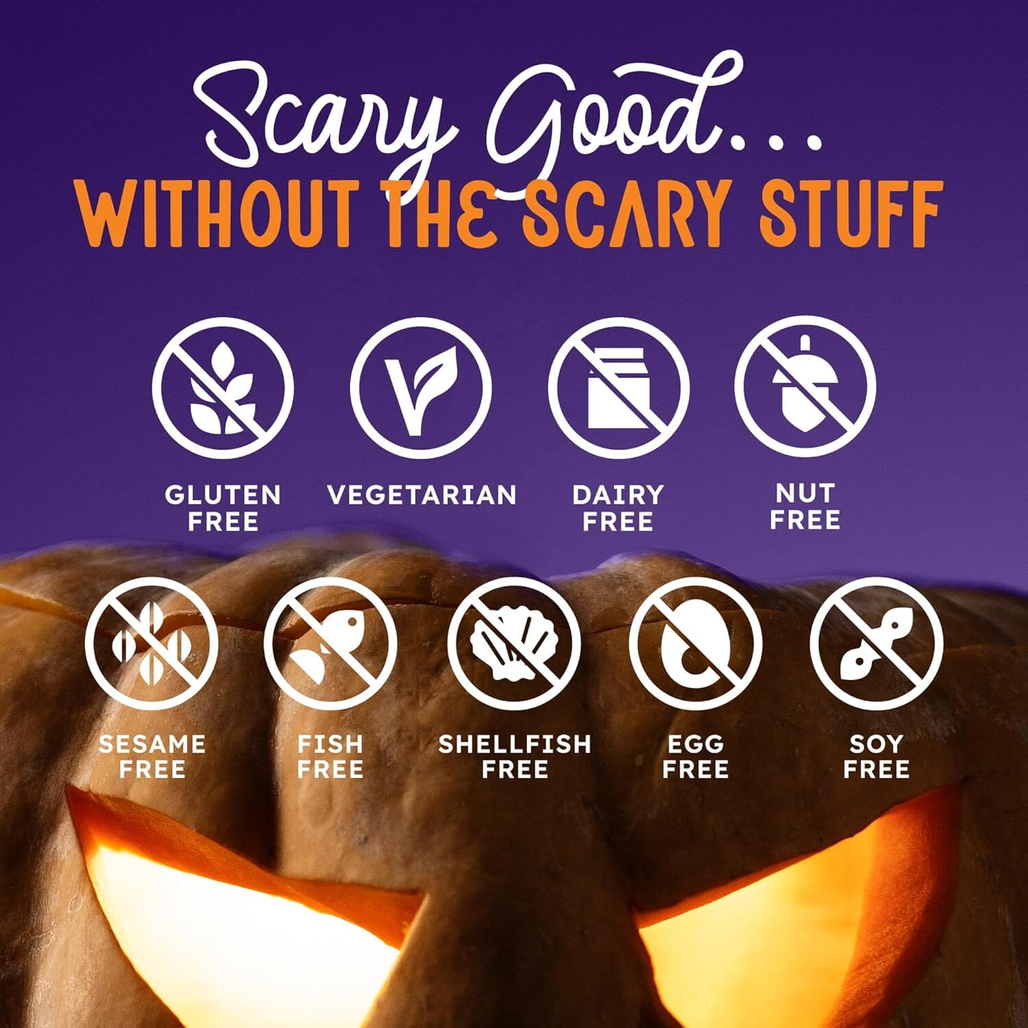 Snackathon Sprinkles for Baking & Decorating, Halloween Sprinkles, 2.2 LB Bulk Spooky Jimmies in Resealable Pouch – Orange, Black, Purple & White Colors for Cupcakes, Cookies, and Treats