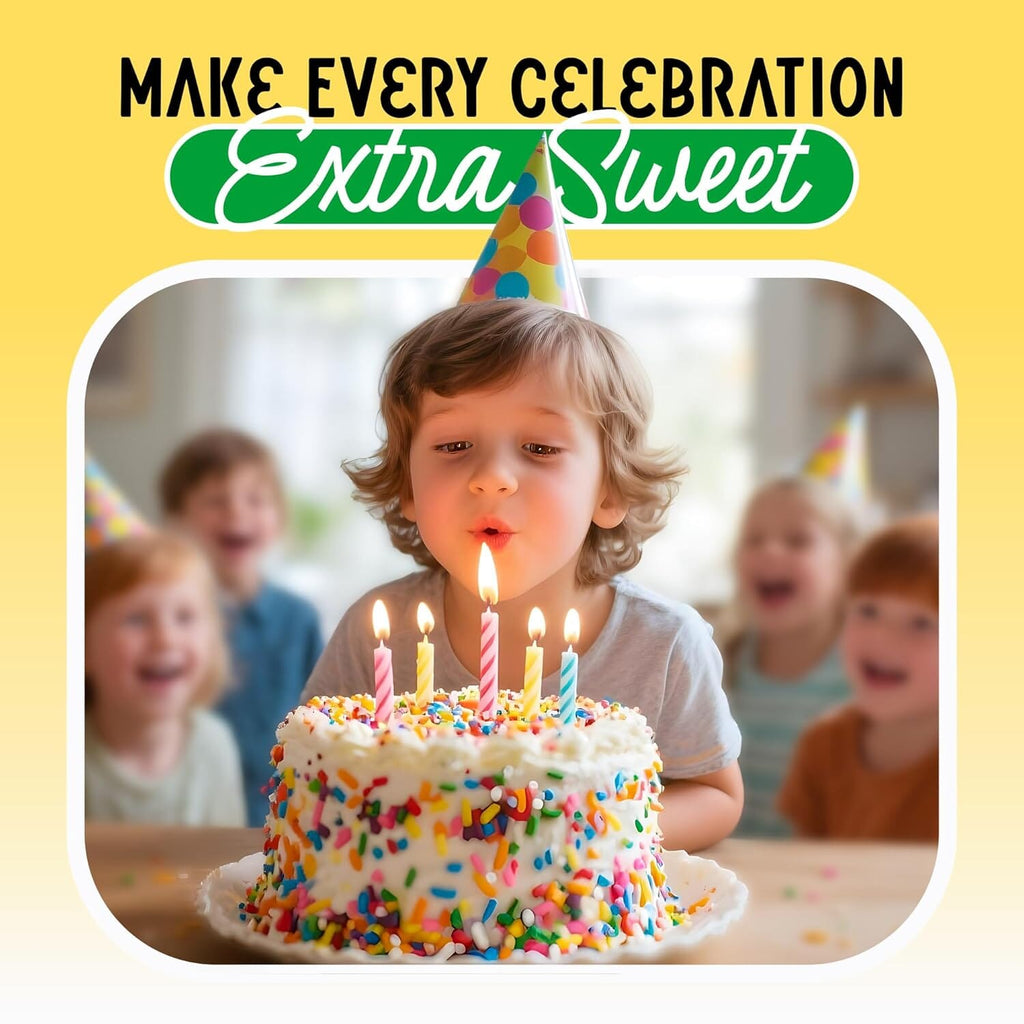 Snackathon Sprinkles for Baking & Decorating, Rainbow Sprinkles, 2.2 LB Bulk Rainbow Jimmies in Resealable Pouch