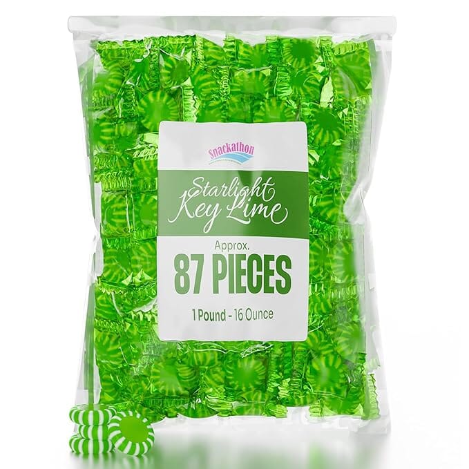 Snackathon Starlight Candy, Individually Wrapped, Key Lime