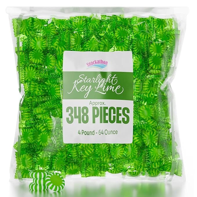 Snackathon Starlight Candy, Individually Wrapped, Key Lime