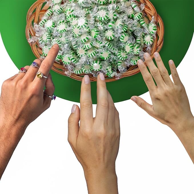 Snackathon Starlight Candy, Individually Wrapped, Spearmint, 6 Pound