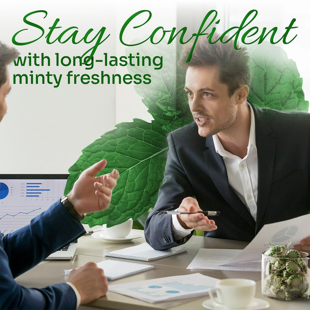 Snackathon Starlight Spearmint Candy – Individually Wrapped Mints (2 Pound Bag)