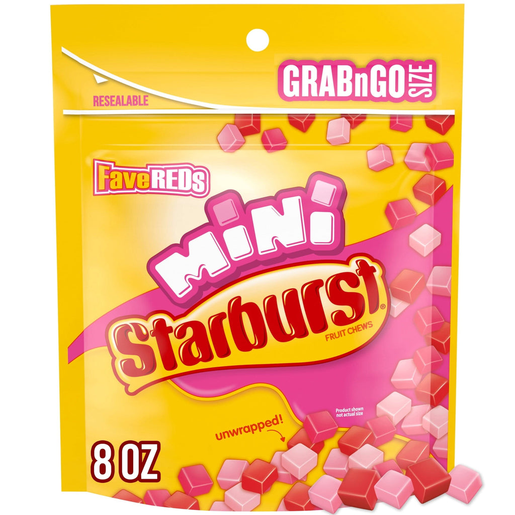 Starburst Favereds Minis Fruit Chewy Candy Grab N Go, 8 Ounce