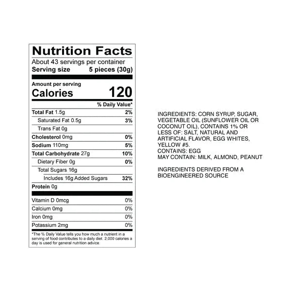 Sweet's Candy Company Salt Water Taffy, Buttered Popcorn, 3 Pound