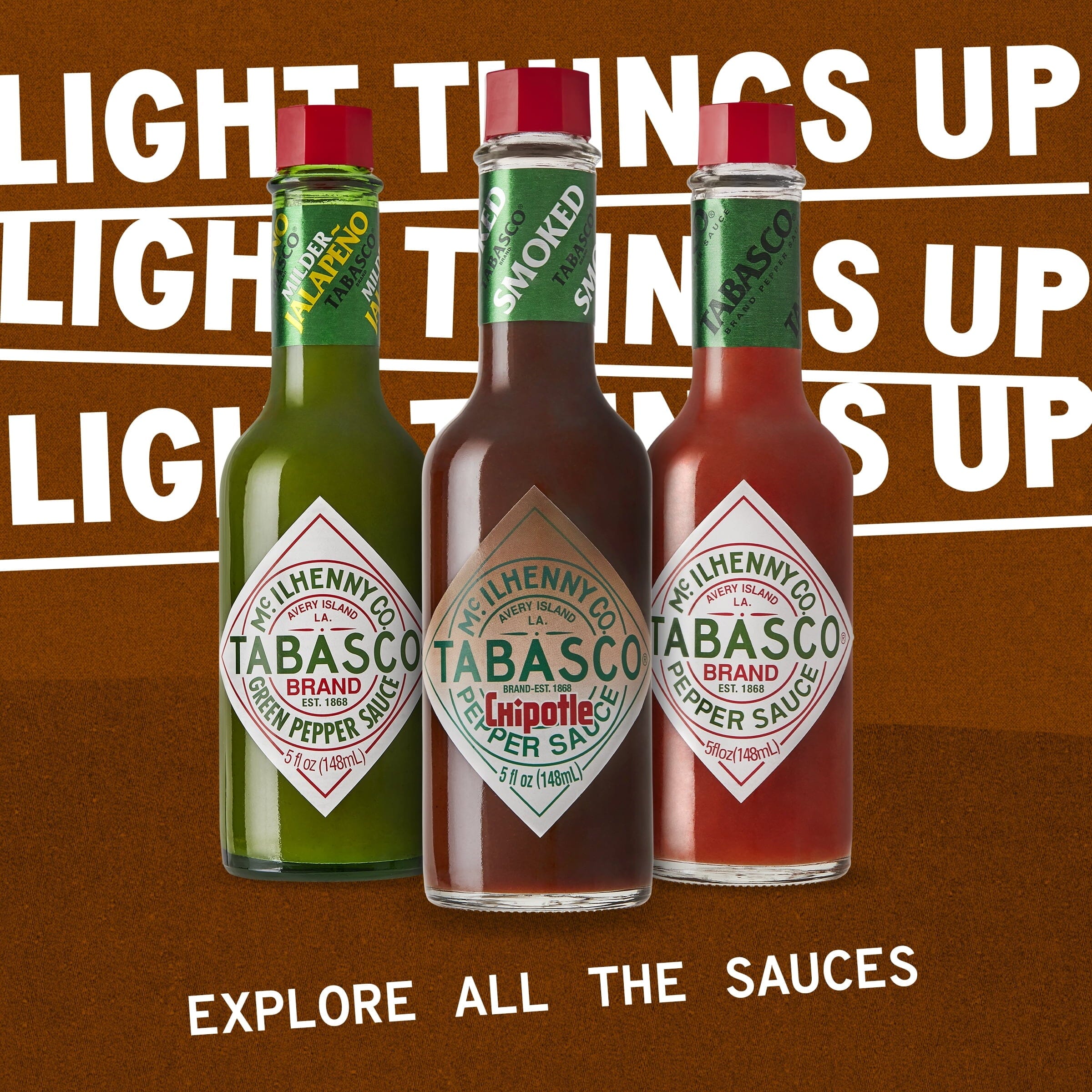 Tabasco Chipotle Pepper Sauce, 5 oz Regular Glass Bottle Containing Liquid Hot Sauce, Gluten Free