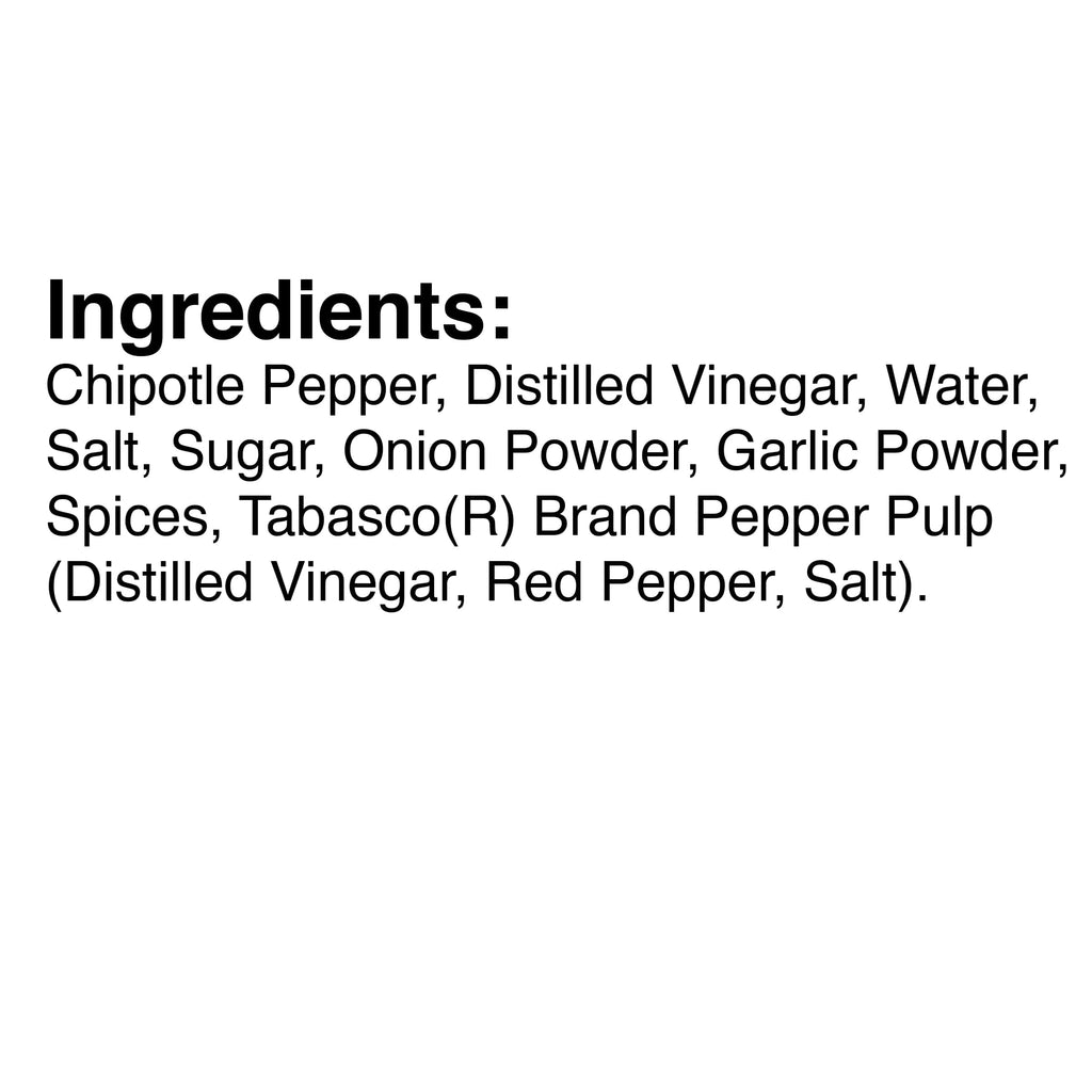 Tabasco Miniature Chipotle Pepper Hot Sauce Bottles, 1/8 Ounce each, Pack of 30