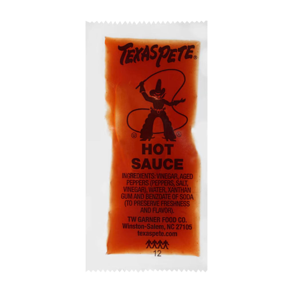 Texas Pete Original Hot Sauce Single Serve, 0.25 Ounce (500 Count)