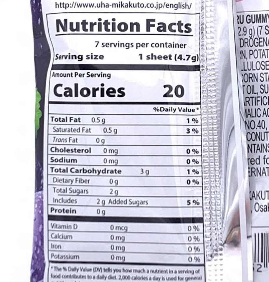 UHA Mikakuto Sakeru Gummy Candy – Peelable Fruit Gummies Made in Japan