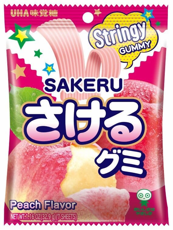 UHA Mikakuto Sakeru Gummy Candy – Peelable Fruit Gummies Made in Japan